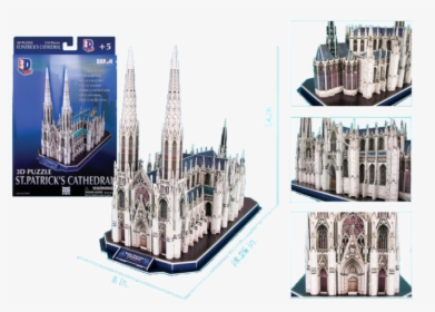 Patrick"s Cathedral - Saint Patrick Cathedral Puzzle 3d, HD Png Download, Free Download