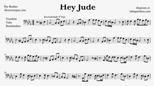 Tubescore Sheet Music Hey Jude For Trombone - Every Breath You Take Guitarnick, HD Png Download, Free Download