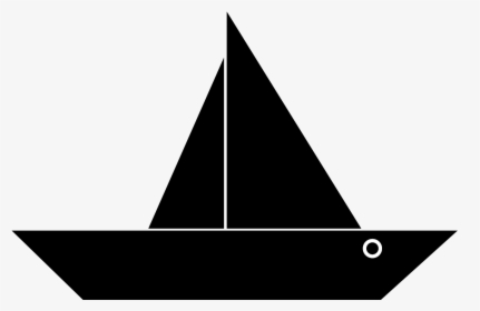 Clipart Boat Simple - Simple Boat Silhouette, HD Png Download, Free Download