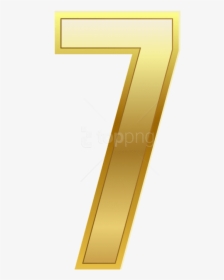 Free Png Number Seven Gold Classic Png Images Transparent - Bronze, Png Download, Free Download