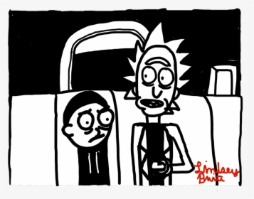 Rick And Morty Png Black And White - Morty Smith, Transparent Png, Free Download