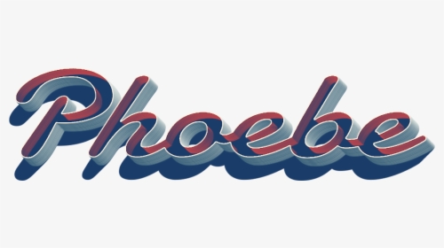 Phoebe 3d Letter Png Name - Graphic Design, Transparent Png, Free Download