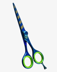 Samurai Hair Cutting Scissor Blue Titanium With Beautiful - Scissors, HD Png Download, Free Download