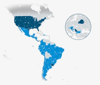 Transparent Mapa De Mexico Png - Map America Continent, Png Download, Free Download
