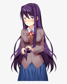 Doki Doki Literature Club Yuri Png, Transparent Png, Free Download