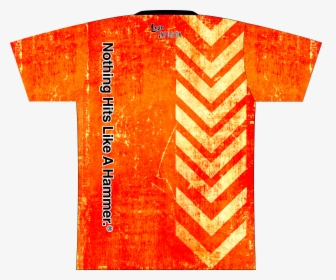 Team Sports Hammer Caution Tape Dye-sublimated Bowling - Full Sublimation Shirt Orange, HD Png Download, Free Download