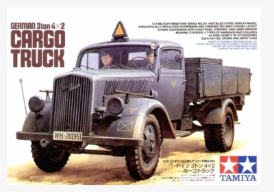 Tamiya 35291 German 3ton 4x2 Cargo Truck, HD Png Download, Free Download