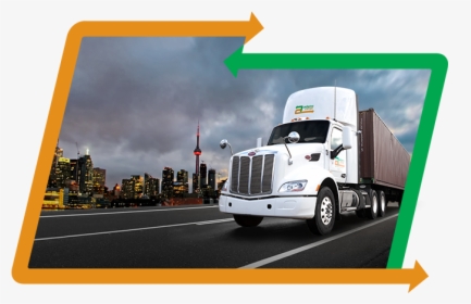 Adams Cargo Truck Driving Across Ontario - Trailer Truck, HD Png Download, Free Download