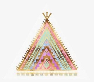 #tipi #colourful #design #aztec #bohemain #decor #decals - Triangle, HD Png Download, Free Download