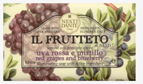 Nesti Dante Il Frutteto Red Grapes & Blueberry Soap - Nesti Dante Red Grapes And Blueberry, HD Png Download, Free Download