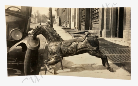 Vintage 1920s Broken Down Wood Carousel Horse Model - Broke Down Model T, HD Png Download, Free Download