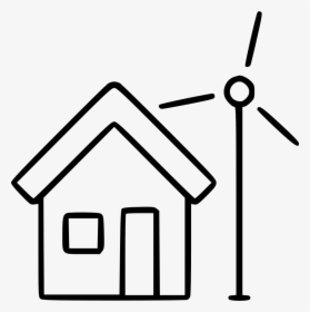 House Windmill Green Technology Renewable Generator - Renewable Icon Hd Png, Transparent Png, Free Download