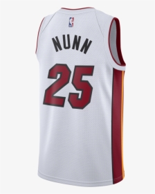 Kendrick Nunn Nike Miami Heat Youth Association White - Jimmy Butler Heat Jersey White, HD Png Download, Free Download