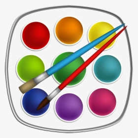 Transparent Paint Palette Clipart - Paintbrush, HD Png Download, Free Download