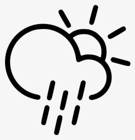 Day Shower Cloud Rain Sun - Cloud Snow Rain Icon Png, Transparent Png, Free Download