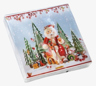 Paper Napkins "animal Christmas - Christmas Card, HD Png Download, Free Download