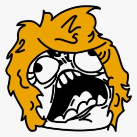 Trollface Girl Png Pic - Angry Troll Face Png, Transparent Png, Free Download