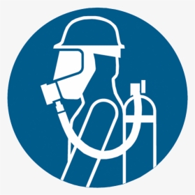 Brady Mandatory Pictograms - Sign Of Breathing Apparatus Must Be Worn, HD Png Download, Free Download
