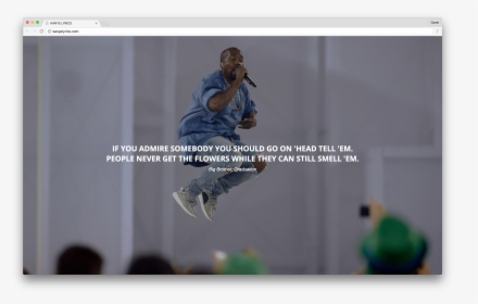 Kanye West Jumping On Stage, HD Png Download, Free Download