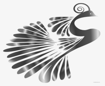 Grayscale Clipartblack Com Animal Free Black White - Peacock Clipart, HD Png Download, Free Download