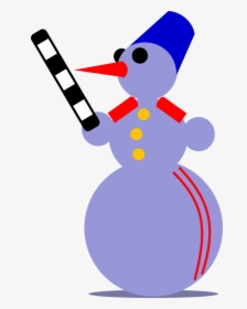 Snowman Traffic Cop By Rones - Traffic Police, HD Png Download, Free Download