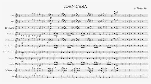 Transparent John Cena Png - Christmas Around The World Sheet Music, Png Download, Free Download
