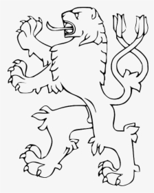 Czech Lion Png Clipart Lion Clip Art - Lion With Two Tails, Transparent Png, Free Download