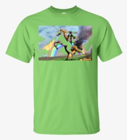 Cat Riding Fire Breathing Unicorn T-shirt - Entomology T Shirts, HD Png Download, Free Download