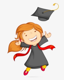 Girl Clipart Graduation - Clipart Kid Graduation, HD Png Download, Free Download