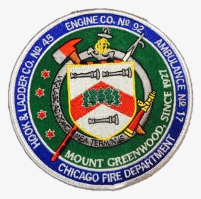 Chicago Fd Engine 92"s Patch - Emblem, HD Png Download, Free Download