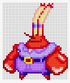 Mr Krabs Pixel Art, HD Png Download, Free Download