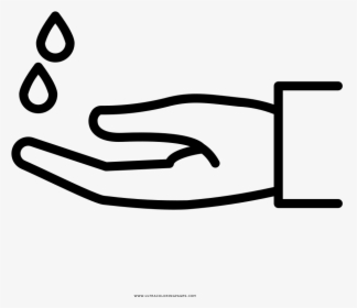 Washing Hands Coloring Page - Vector Graphics, HD Png Download, Free Download