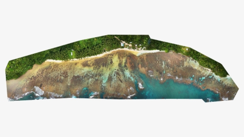 Drone Aerial Map Of Oil Spill Along Rennell Island - Aerial Photography, HD Png Download, Free Download