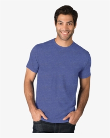 Adult Triblend Short Sleeve Crew Neck Tee - Man, HD Png Download, Free Download