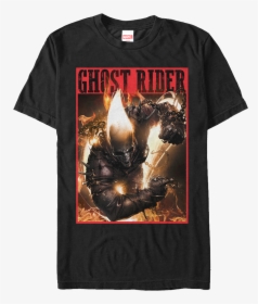 On Fire Ghost Rider T-shirt - Shadowland Ghost Rider, HD Png Download, Free Download