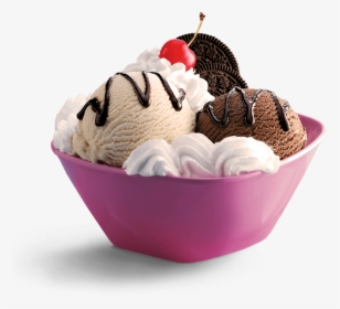 Neapolitan Ice Cream Sundae, HD Png Download, Free Download