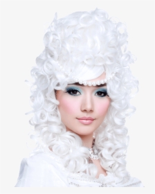 Marie Antoinette White Wig - Headpiece, HD Png Download, Free Download
