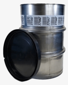 Used 55 Gallon Open Top Stainless Steel Barrel - Stainless Steel, HD Png Download, Free Download