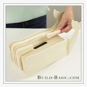 Diy Tissue Box Cover By Build Basic - Diy Square Coaster Holder, HD Png Download, Free Download