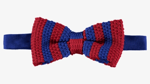 Knitted Bow Tie Blue Red - Woolen, HD Png Download, Free Download