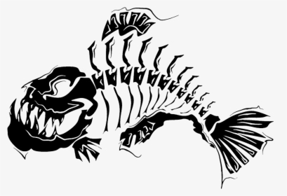 Clipart Fish Skeleton Picture Free Stock Tattoo Skeleton - Tattoo Designs Fish, HD Png Download, Free Download