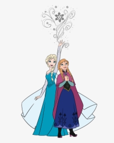 Transparent Disney Frozen Snowflake Clipart - Anna Elsa Frozen Clipart, HD Png Download, Free Download