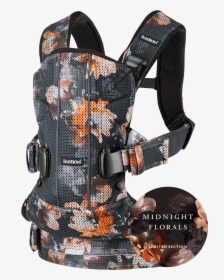 Baby Carrier One Air Black Midnight Florals Mesh - Babybjörn Baby Carrier One, HD Png Download, Free Download