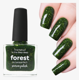 Nail Polish Forest - Nail Polish Dark Green, HD Png Download, Free Download