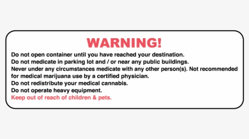 Generic Marijuana Warning Labels - Stop Global Whining, HD Png Download, Free Download