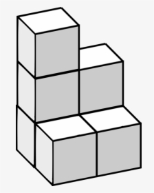 Line Art,square,angle - Tetris Blocks 3d Transparent, HD Png Download, Free Download