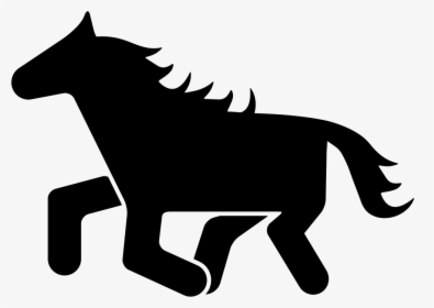 Horse Black And White Png Clipart , Png Download - Black Horse Png Clipart, Transparent Png, Free Download