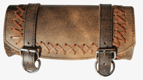 Front Forks Tool Bag Rustic Brown Cross Laced - Leather, HD Png Download, Free Download