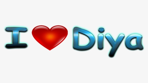Diya Missing You Name Png - Paisley Name With Heart, Transparent Png, Free Download
