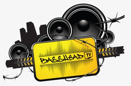 Bass Head Car Audio Clipart Image Freeuse Basshead - Barbwire Splater Paint Psd, HD Png Download, Free Download